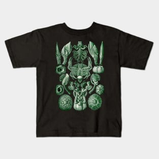Ernst  Haeckel Cirripedia Crab Green Kids T-Shirt